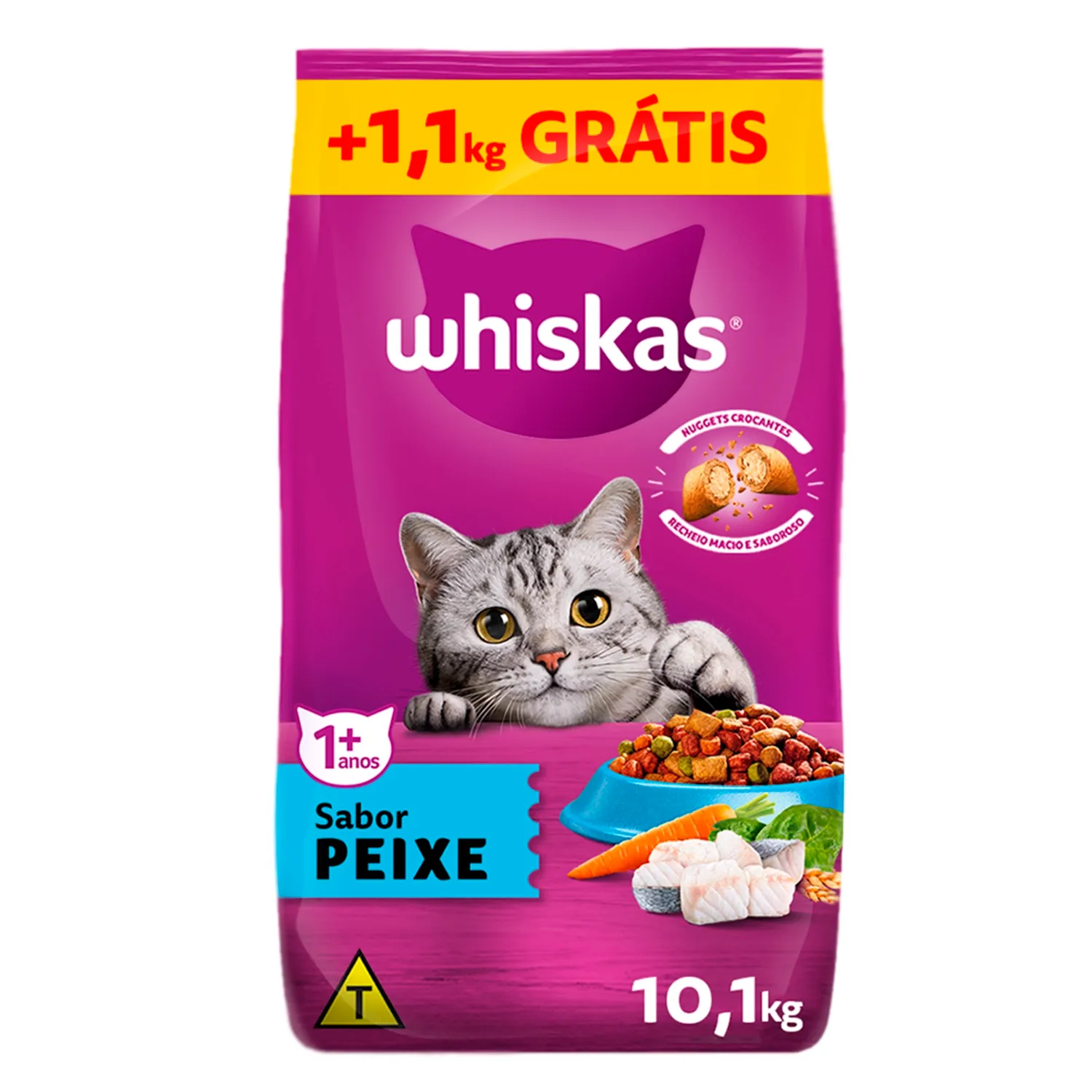 Ração Whiskas para Gatos Adultos Peixe
